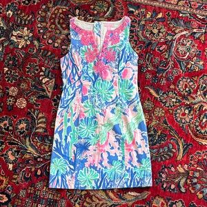 Lilly Pulitzer Pink and Blue Floral Dress